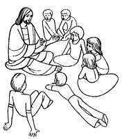 Jesús enseñando a los niños