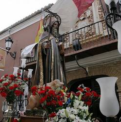 En la Fiesta de San Antón y San Sebastián - Procesión de San Antón en Almodóvar del Campo